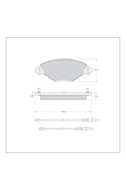 Tarox Bremsbeläge Vorderachse passend für Citroen C5, Citroen Xantia, Citroen XM