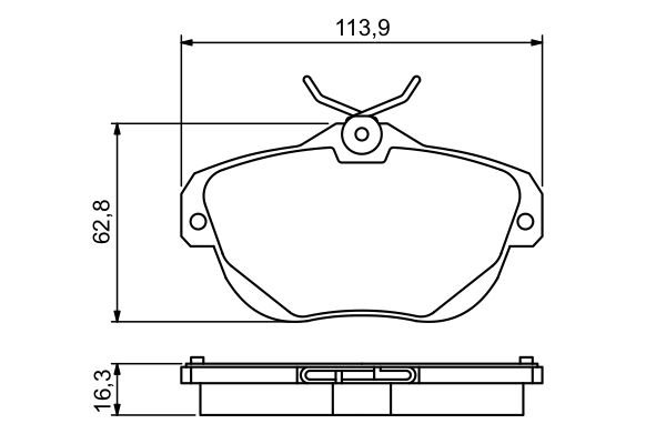 Tarox Bremsbeläge Hinterachse passend für Citroen C6