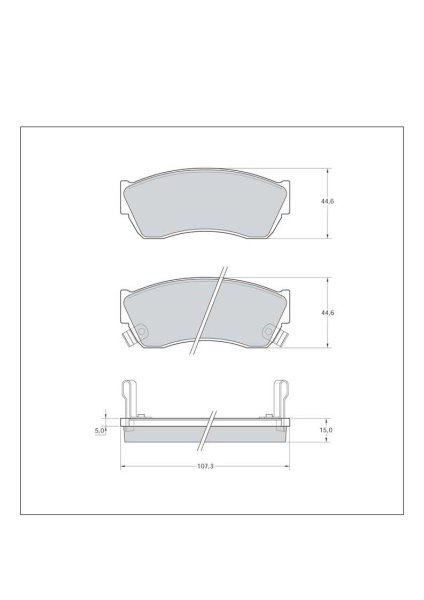 Tarox Bremsbeläge Vorderachse passend für Subaru Justy II, Suzuki Alto, Suzuki Cappuccino, Suzuki Swift