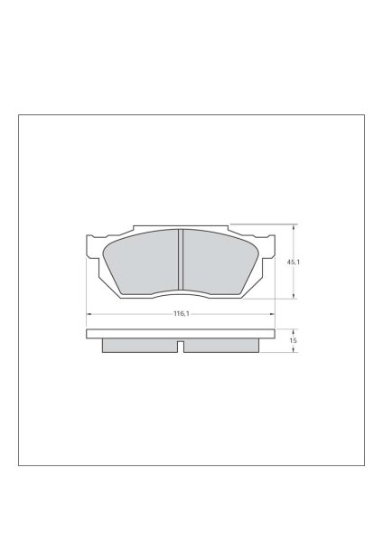 Tarox Bremsbeläge Vorderachse passend für Honda Civic (EC)(AH/AK)(EG3/8)(EE)