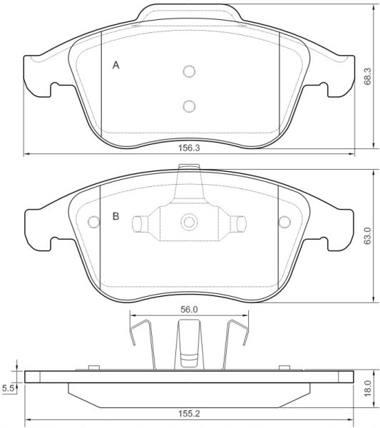 Tarox Bremsbeläge Vorderachse passend für Renault Clio IV & Renault Laguna III