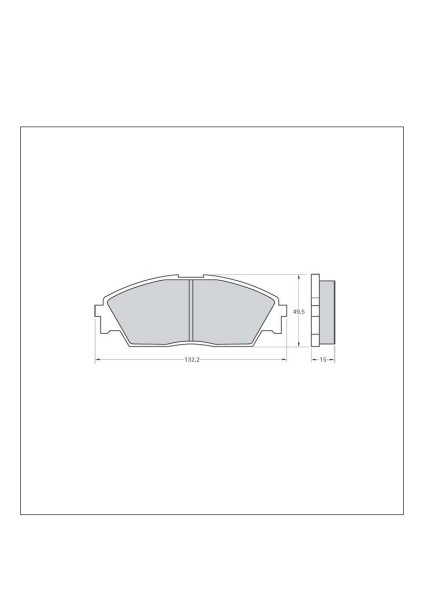 Tarox Bremsbeläge Vorderachse passend für Honda Civic (ED7) & Honda Civic CRX (AS/ED)