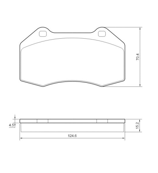 Tarox Bremsbeläge Vorderachse passend für Abarth 124 Spider, 595, 695, Grande Punto & Alfa Romeo 4C, MiTo & Alpine A110, Fiat Grande Punto, Fiat Punto, Opel Corsa D/E, Renault Clio C, Renault Megane II, Vauxhall Corsa Mk3/4