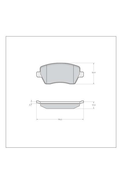 Tarox Bremsbeläge Vorderachse passend für Nissan Micra, Nissan Note, Nissan Tiida, Renault Clio, Renault Megane IV, Renault Modus, Renault Twingo