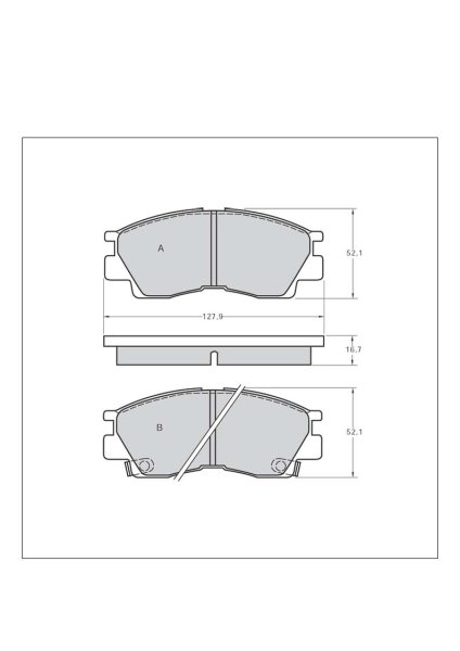 Tarox Bremsbeläge Vorderachse passend für Mitsubishi Eclipse & Mitsubishi FTO