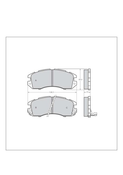 Tarox Bremsbeläge Vorderachse passend für Subaru Impreza & Subaru Legacy