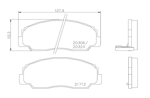 Tarox Bremsbeläge Vorderachse passend für Daihatsu Fourtrak & Daihatsu Sportrak