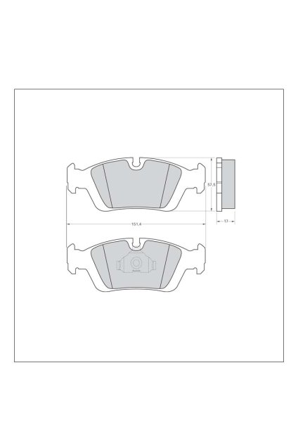 Tarox Bremsbeläge Vorderachse passend für BMW 3er (E36)(E46), BMW Z3, BMW Z4 (E85/E86)
