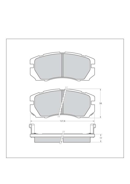 Tarox Bremsbeläge Vorderachse passend für Subaru Impreza & Subaru Legacy