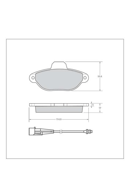 Tarox Bremsbeläge Vorderachse passend für Fiat 500, Fiat Cinquecento, Fiat Panda, Fiat Punto, Fiat Seicento, Ford Ka II & Lancia Y