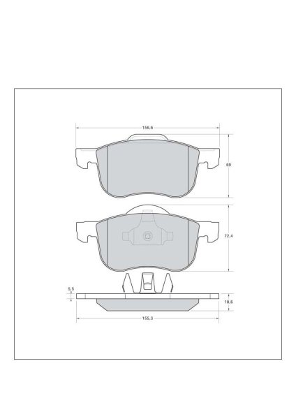 Tarox Bremsbeläge Vorderachse passend für Volvo C70, Volvo S60, Volvo S80, Volvo V70, Volvo XC70