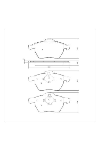 Tarox Bremsbeläge Vorderachse passend für Volvo S70 & Volvo V70