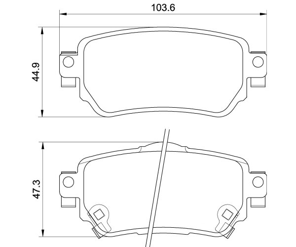 Tarox Bremsbeläge Hinterachse passend für Nissan X-Trail Mk3 & Renault Koleos Mk 2