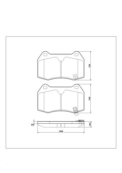 Tarox Bremsbeläge Vorderachse passend für Honda Integra, Lamborghini Diablo VT & Nissan 350 Z