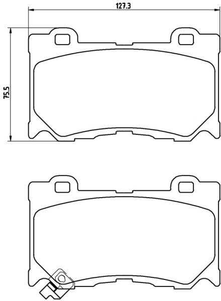 Tarox Bremsbeläge Vorderachse passend für Infiniti FX, Infiniti G, Infiniti M, Infiniti Q50, Infiniti Q60, Infiniti Q70 & Nissan 370 Z