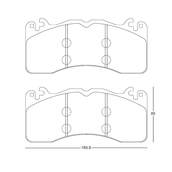 Tarox Bremsbeläge Vorderachse passend für Ford Mustang Mk6