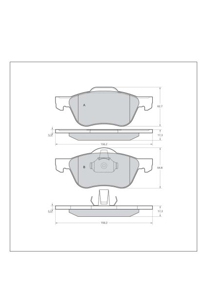 Tarox Bremsbeläge Vorderachse passend für Nissan Primera