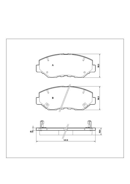 Tarox Bremsbeläge Vorderachse passend für Honda Accord & Honda Stream