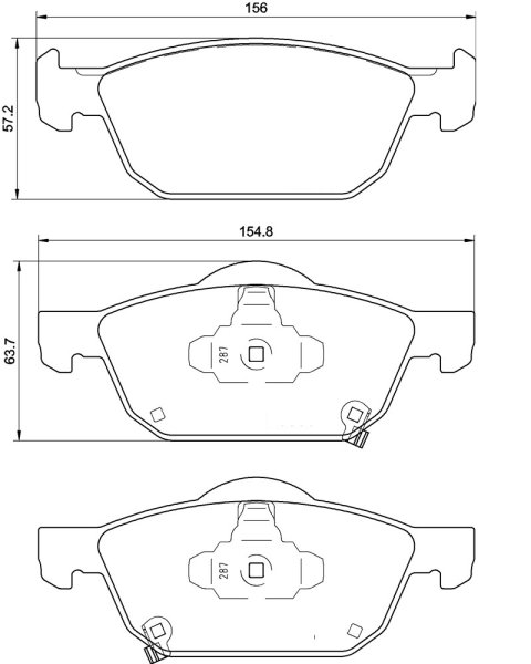 Tarox Bremsbeläge Vorderachse passend für Honda Civic X (FK9)(FK7)