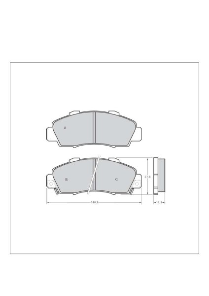 Tarox Bremsbeläge Vorderachse passend für Honda Accord, Honda Civic Aerodeck, Honda CR-V, Honda HR-V, Honda Integra, Honda Legend, Honda Prelude, Honda Shuttle & Rover Group 600