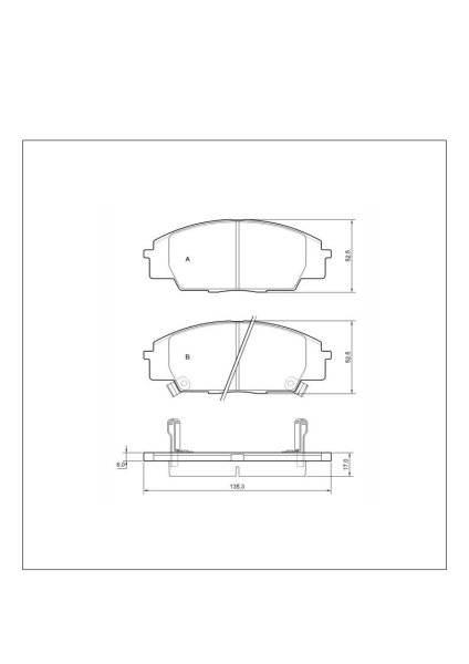 Tarox Bremsbeläge Vorderachse passend für Honda Civic & Honda S2000