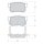 Tarox Bremsbeläge Hinterachse passend für Fiat Sedici & Honda Accord, Civic, CR-V, FR-V, Itegra, Jazz, Legend, Prelude, S2000, Shuttle & Mitsubishi Colt, Rover Group 600, Suzuki Swift