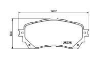 Tarox Bremsbeläge Vorderachse passend für Mazda 6