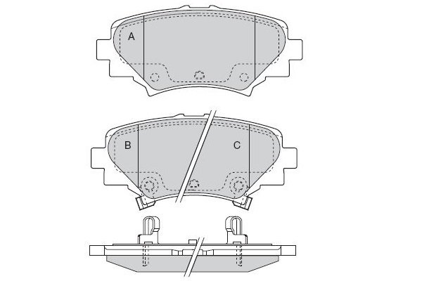 Tarox Bremsbeläge Hinterachse passend für Mazda 3 (BM/BN)