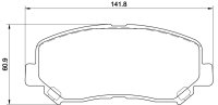 Tarox Bremsbeläge Vorderachse passend für Mazda...