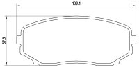 Tarox Bremsbeläge Vorderachse passend für Mazda...