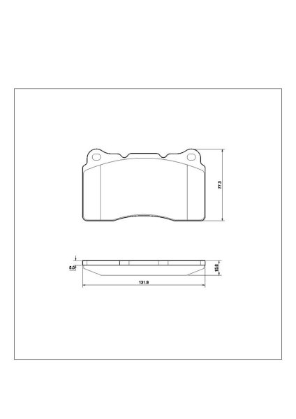 Tarox Bremsbeläge Vorderachse passend für Alfa Romeo, Honda, Maserati, Mitsubishi, Opel, Renault, Subaru, Tesla, Vauxhall & Volvo
