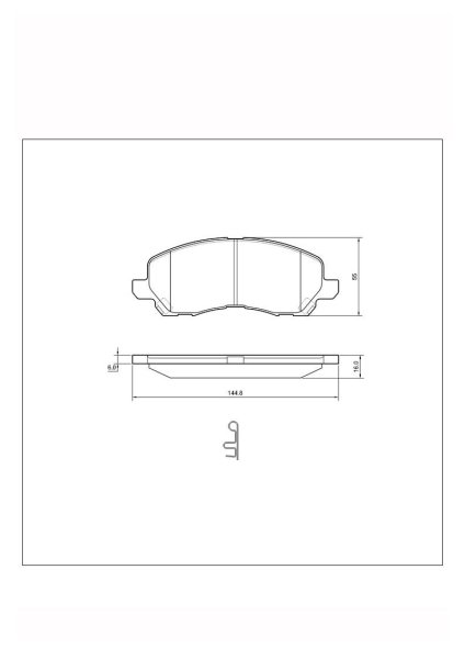 Tarox Bremsbeläge Vorderachse passend für Dodge Avenger, Dodge Caliber, Lancia Flavia