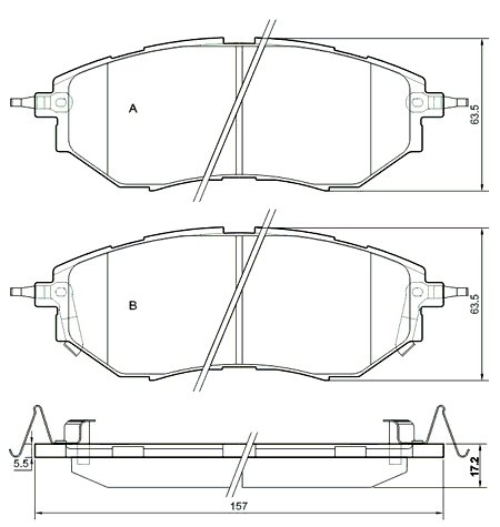 Tarox Bremsbeläge Vorderachse passend für Subaru BRZ, Subaru Forester, Subaru Impreza, Subaru Legacy IV, Subaru Outback, Subaru Tribeca