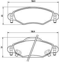 Tarox Bremsbeläge Vorderachse passend für...