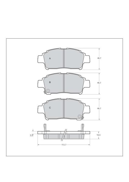 Tarox Bremsbeläge Vorderachse passend für Toyota Yaris