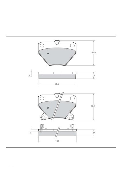 Tarox Bremsbeläge Hinterachse passend für Toyota Celica, Toyota Corolla Verso, Toyota Prius, Toyota Yaris