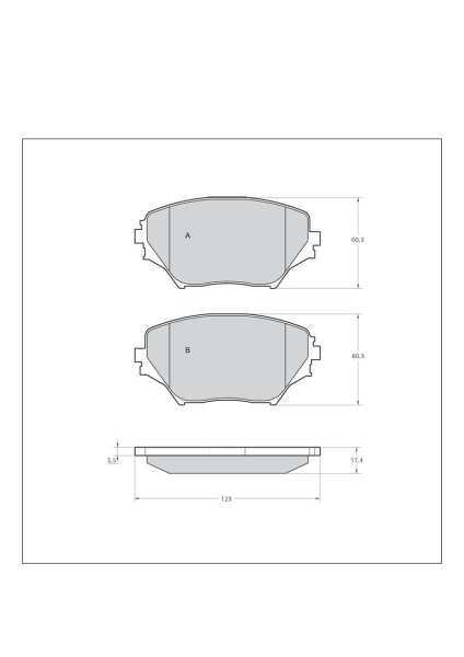 Tarox Bremsbeläge Vorderachse passend für Toyota Rav 4 Mk2