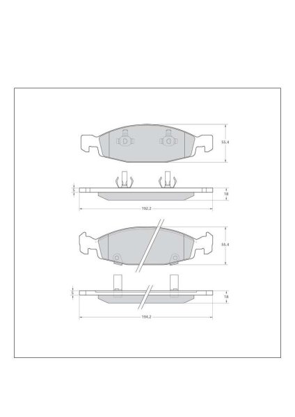 Tarox Bremsbeläge Vorderachse passend für Jeep Grand Cherokee Mk2