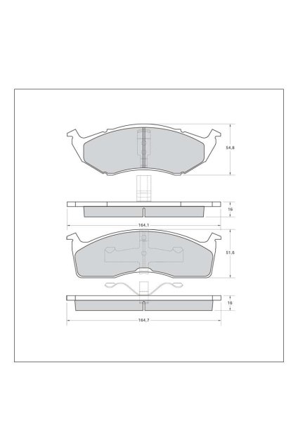 Tarox Bremsbeläge Vorderachse passend für Chrysler Grand Voyager & Chrysler Voyager