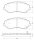 Tarox Bremsbeläge Vorderachse passend für Chrysler Grand Voyager, Dodge Nitro, Fiat Freemont, Jeep Cherokee, Jeep Wrangler