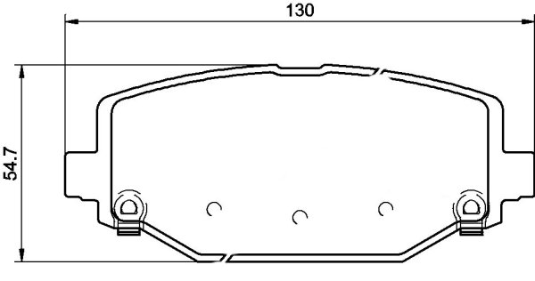 Tarox Bremsbeläge Hinterachse passend für Chrysler Grand Voyager V, Fiat Freemont, Lancia Voyager