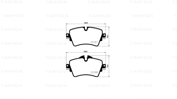 Tarox Bremsbeläge Vorderachse passend für BMW 2er Active Tourer (F45), BMW 2er Grand Tourer (F46), BMW X2 (F39), Mini Clubman F54, Mini Countryman F60, Mini F56