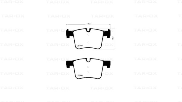Tarox Bremsbeläge Vorderachse passend für BMW 1er (F20/F21), BMW 3er (F30/F35/F80), BMW 3er Touring (F31), BMW 4er (F32/F33/F82)