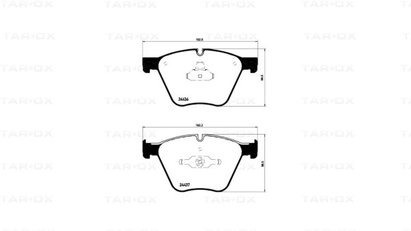 Tarox Bremsbeläge Vorderachse passend für BMW 5er GT (F07) & BMW X5 (F15, F85)
