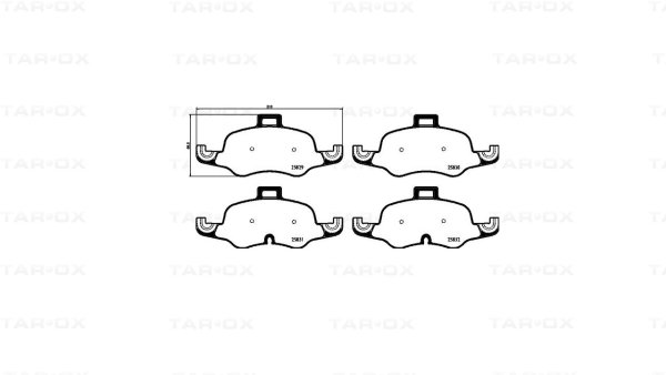 Tarox Bremsbeläge Vorderachse passend für Audi TT (FV3)