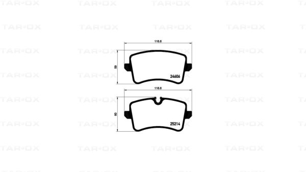 Tarox Bremsbeläge Hinterachse passend für Audi A6 Avant quattro (C7), A7 Sportback quattro (4GA), A8 (4H), RS4 quattro (B8), RS5 quattro (8T), RS6 quattro (C7), RS7 quattro (4G), S4 quattro (B9) & Porsche Macan